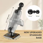 6" Adjustable Aluminum Arm Tablet Holder - Vibration Resistant for Truck Use