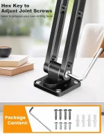 OHLPRO aluminum tablet wall mount installation with screws and wall anchors