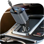 OHLPRO 4-in-1 retractable car charger with dual Type-C cables