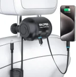 OHLPRO 45W retractable 2-in-1 backseat car charging station headrest mount
