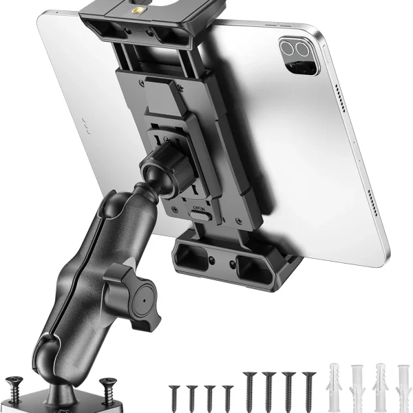 OHLPRO 6" Aluminum Arm Heavy Duty Drill Base Tablet Mount for Truck