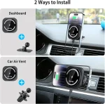 OHLPRO MagSafe car charger in use with iPhone 17 Pro Max