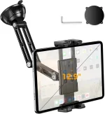 OHLPRO Suction Cup Car Tablet Holder with Aluminum Arm