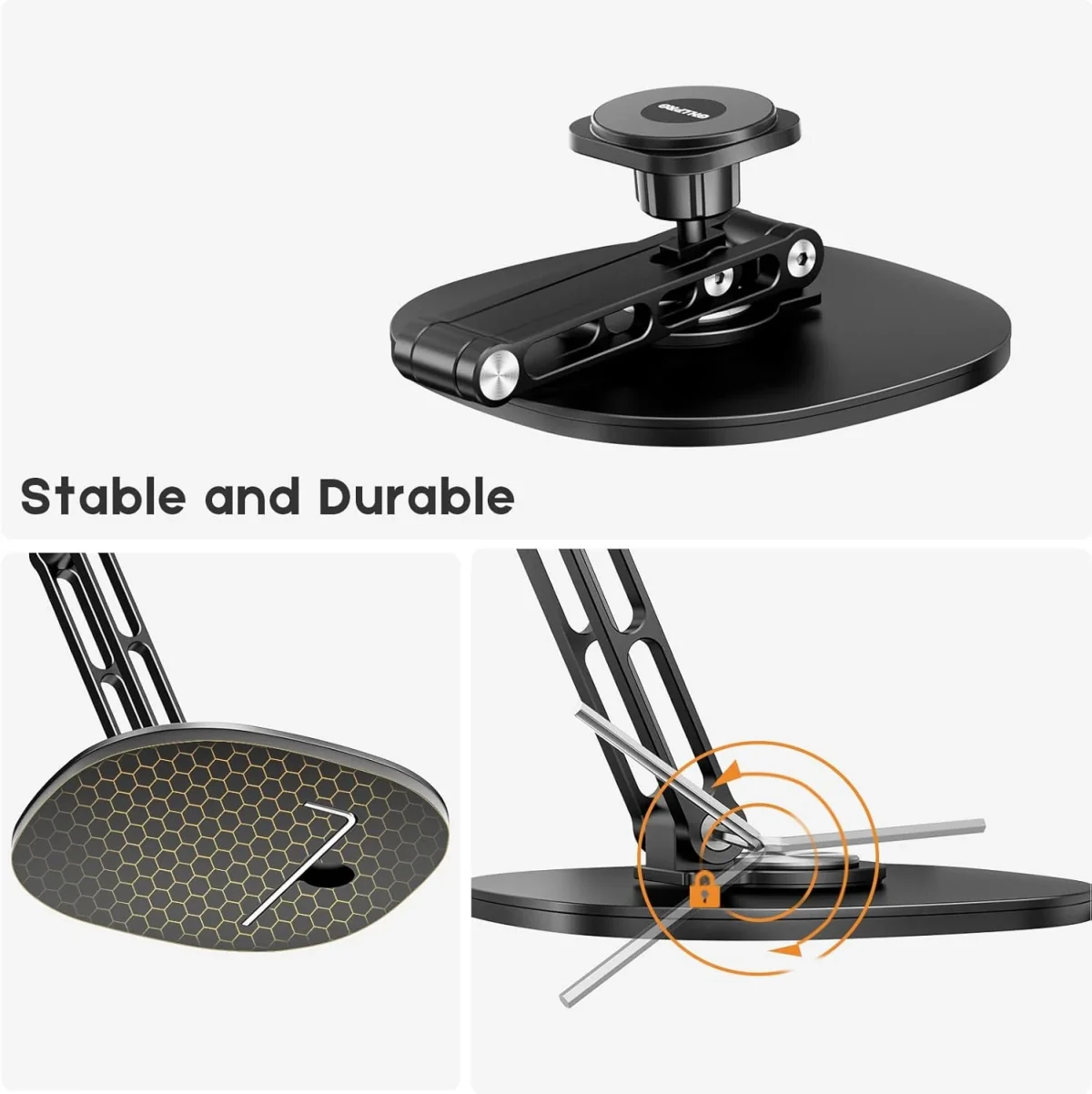 Stable Durable Aluminum Magnetic iPad Stand Anti-Slip Desktop Support