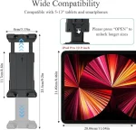 Universal tablet wall mount compatible with iPad Galaxy Tab and more