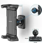 360 degree full rotation adjustable drill screw tablet wall mount holder