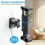 Simple installation guide for drill type tablet wall mount bracket