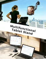 Suction Cup Tablet Holder for Treadmill Gym Glass Indoor Fitness Use