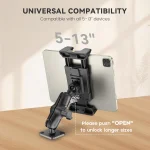 Universal Drill Base Tablet Holder Compatible with iPad Samsung Tab