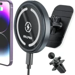 OHLPRO 15W MagSafe wireless car charger mount with durable aluminum shell