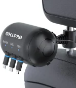 OHLPRO 3 in 1 retractable backseat car charging station with headrest mount