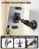 360° rotation adjustable aviation tablet holder for optimal chart reading angle