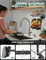 360° rotation adjustable car tablet holder for hands-free navigation and entertainment