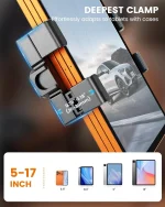 Universal 5-17 inch tablet mount compatible with iPad Pro 12.9 and all tablets