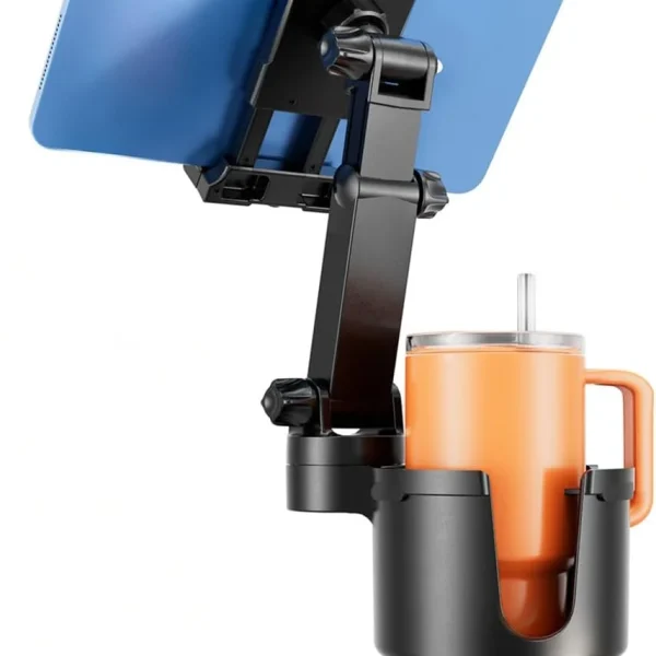 OHLPRO cup holder tablet mount with integrated drink holder for 5-17 inch devices
