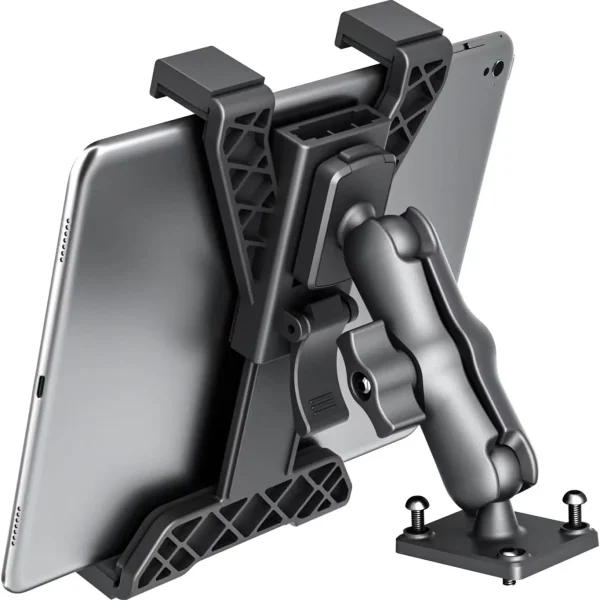 OHLPRO heavy duty drill base car tablet mount, industrial black holder for 7-11.5 inch tablets