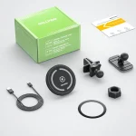 Auxiliary magnetic ring for non-MagSafe smartphones to use wireless car charger