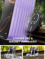 MagSafe car charger with strong magnetic hold, secure grip for iPhone 17 Pro Max
