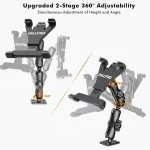 Multi-angle adjustable universal tablet mount, 360° rotation for optimal viewing