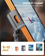 Universal pilot tablet mount compatible with iPad, iPhone, Samsung Galaxy and foldable phones
