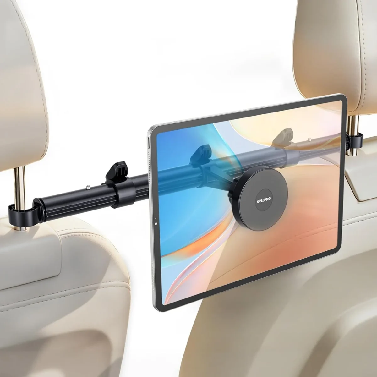 OHLPRO Headrest Tablet Holder for Car with 360 rotation magnetic mount, kids road trip essential