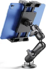 OHLPRO heavy duty tablet holder for truck with drill base, permanent dashboard mount for iPad and Samsung