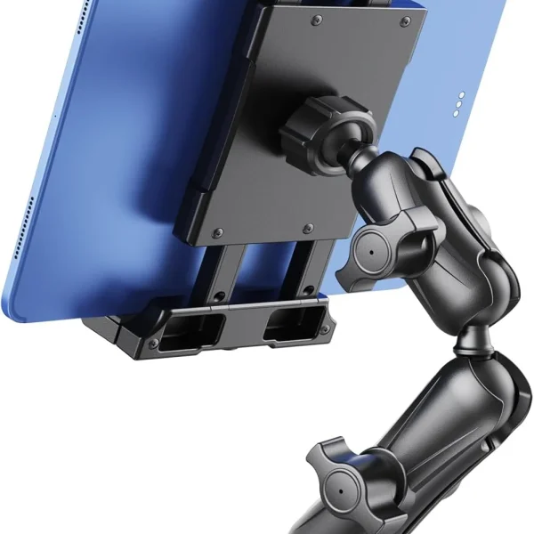 OHLPRO heavy duty tablet holder for truck with drill base, permanent dashboard mount for iPad and Samsung