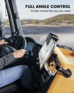 Drill base tablet mount for van dashboard, perfect for delivery and commercial use