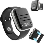 OHLPRO wearable Bluetooth speaker with magnetic clip for car headrest and wrist use